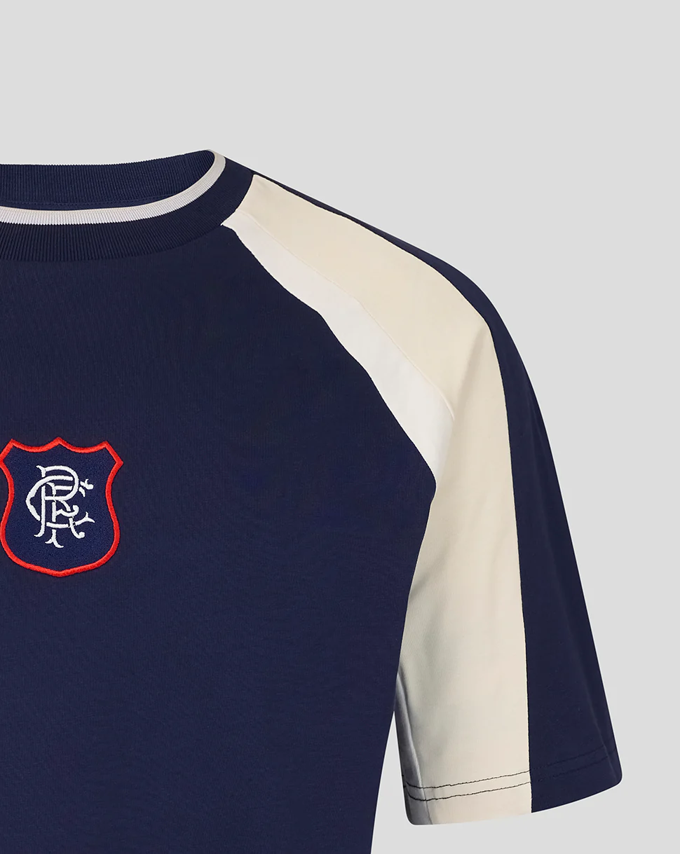 ADULTS RANGERS X ART OF PANELLED 90S TEE - NAVY - Image 3