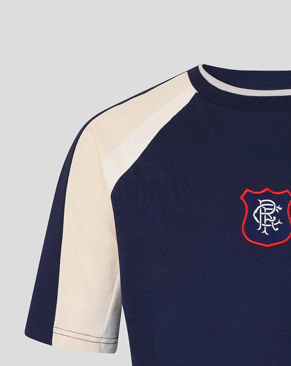 ADULTS RANGERS X ART OF PANELLED 90S TEE - NAVY - Image 4