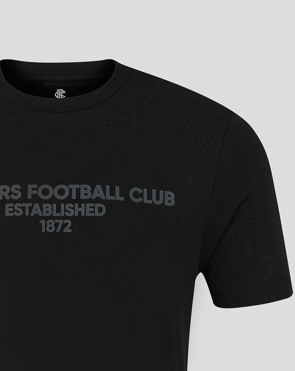 UNISEX 25/26 VARSITY TONAL TYPOGRAPHY T-SHIRT - BLACK - Image 4
