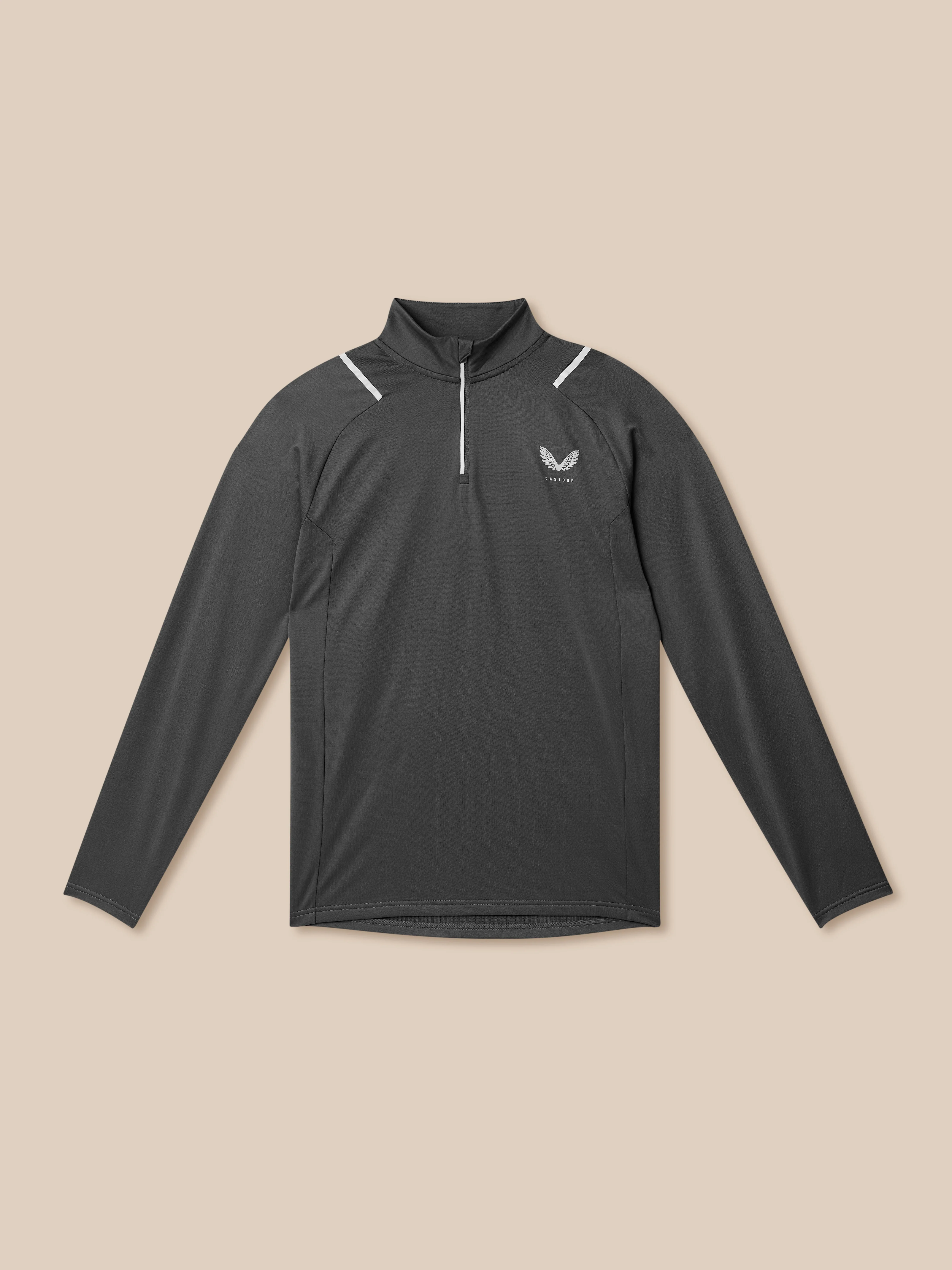 APEX TRAINING WINTERISED 1/4 ZIP TOP - CHARCOAL - Image 8