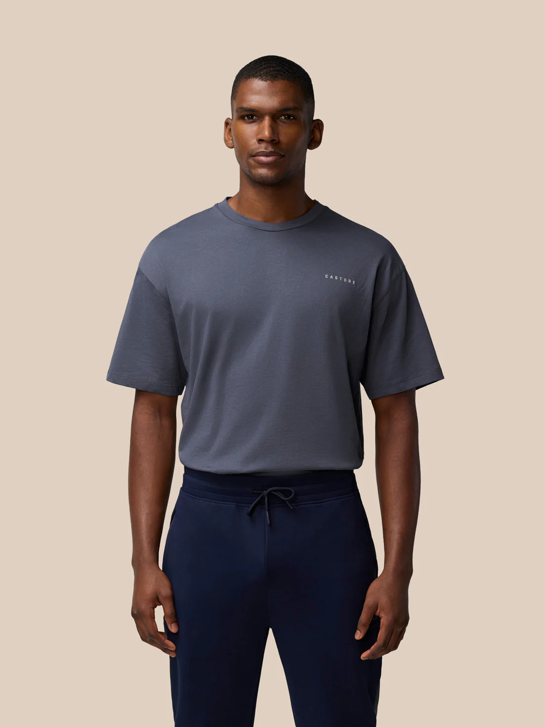 FLEX COTTON T-SHIRT- PEWTER/ALLOY