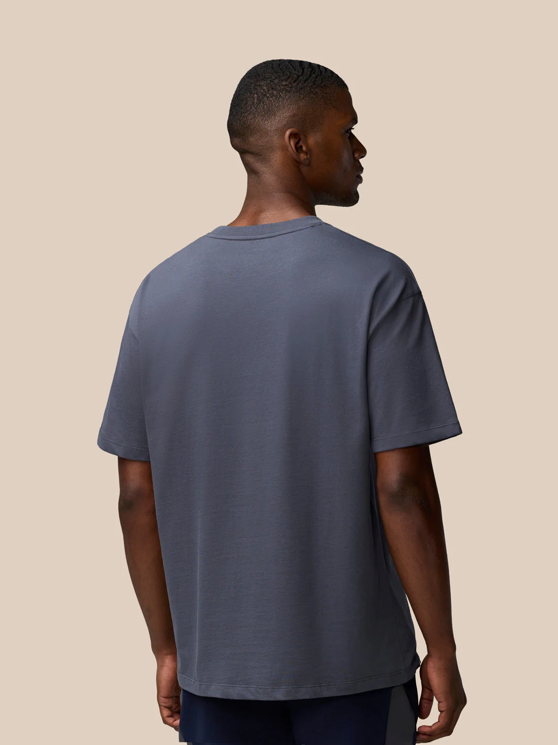 FLEX COTTON T-SHIRT- PEWTER/ALLOY - Image 3
