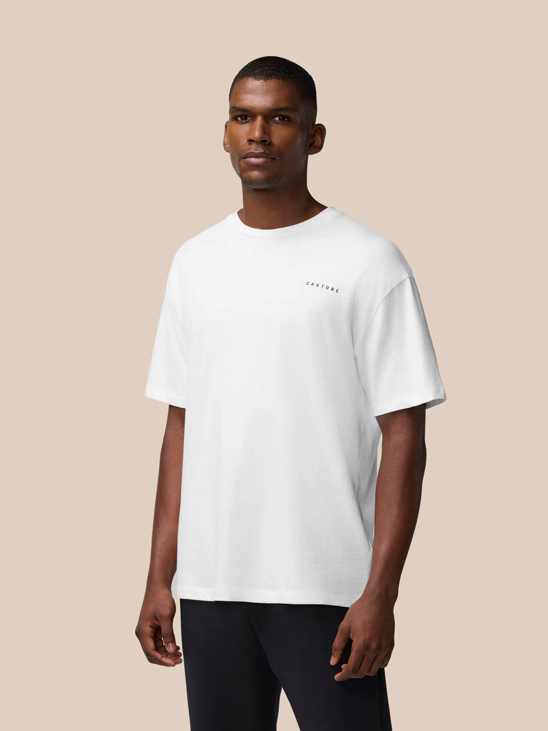 FLEX COTTON T-SHIRT- WHITE/BLACK