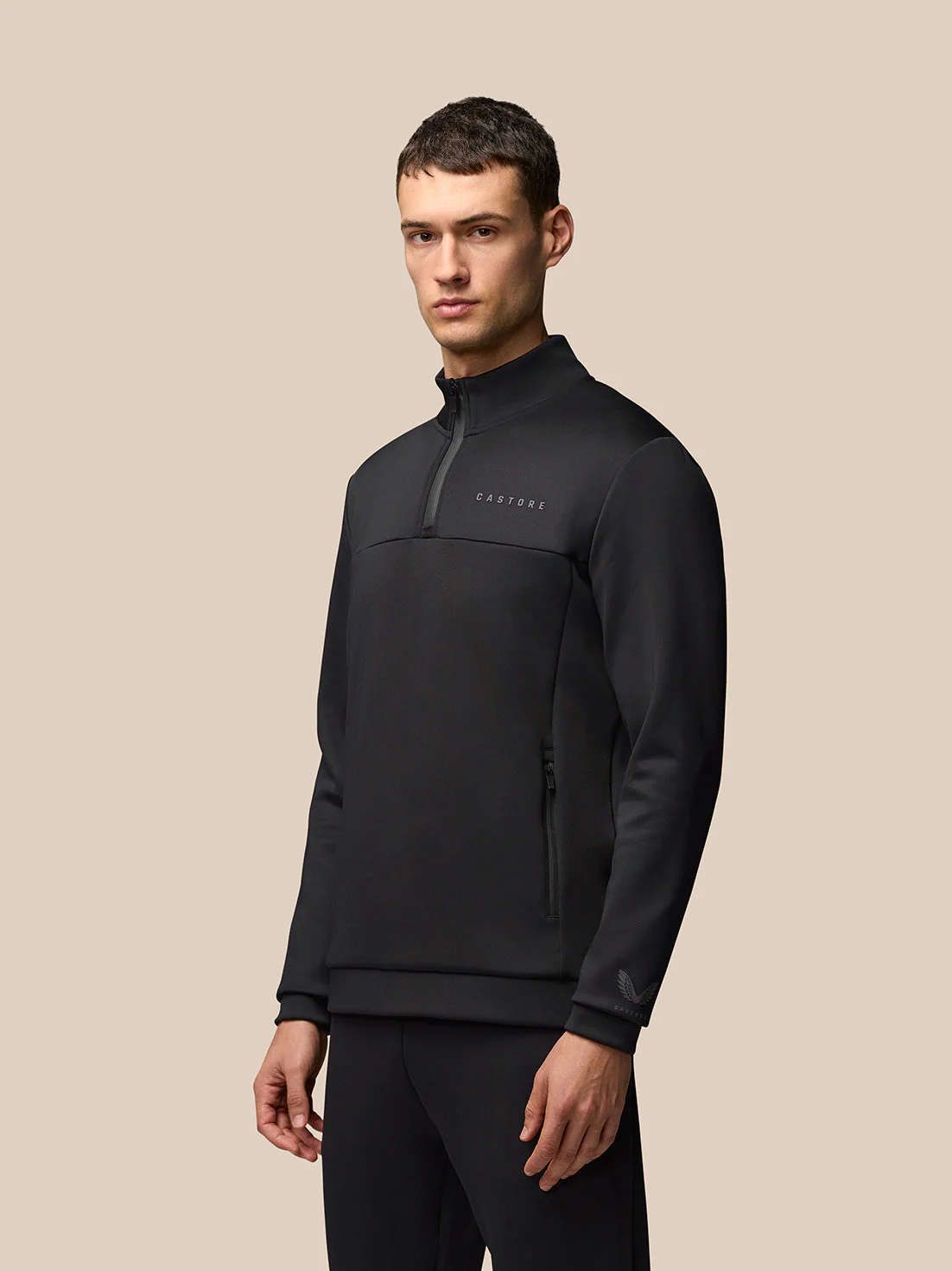 FLEX LIFESTYLE 1/4 ZIP - BLACK
