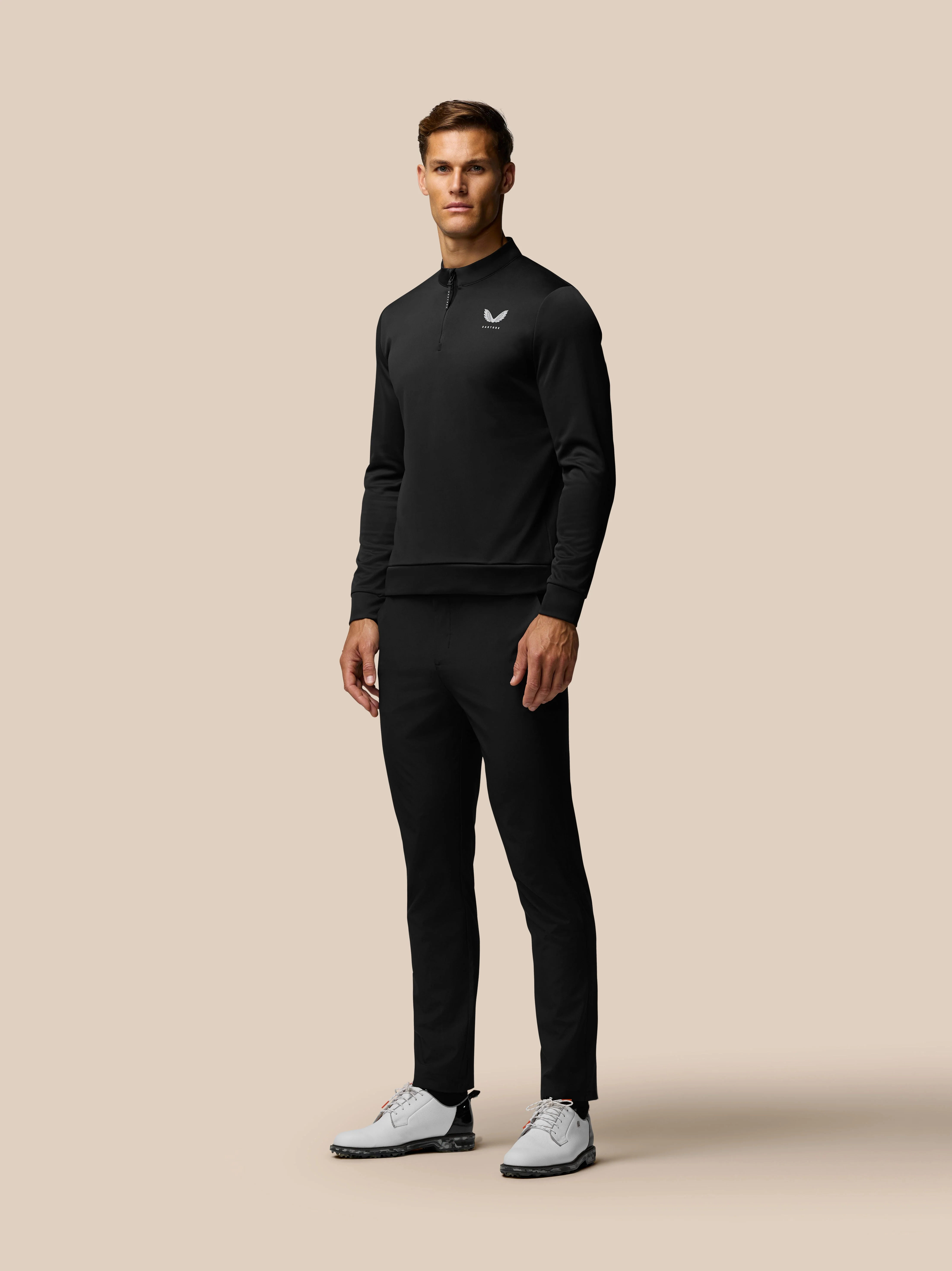 GOLF CLUB TROUSERS 34" - BLACK/ MID GREY - Image 3