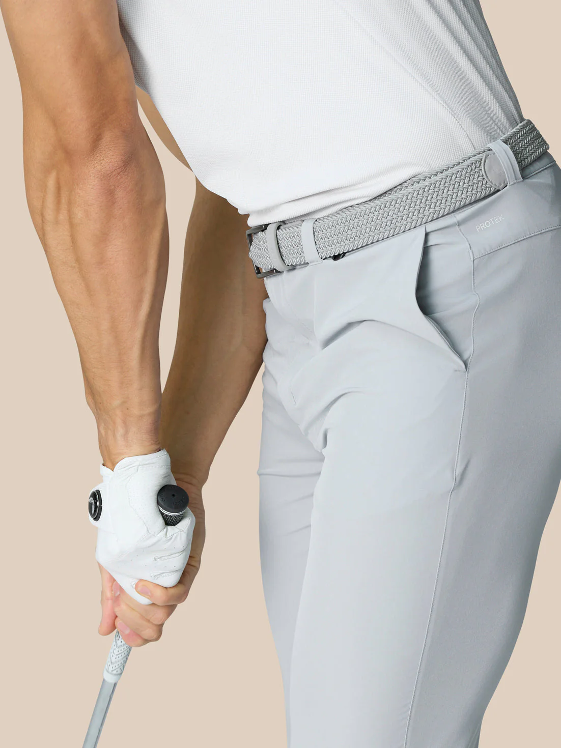 GOLF CLUB TROUSERS - MID GREY - Image 4