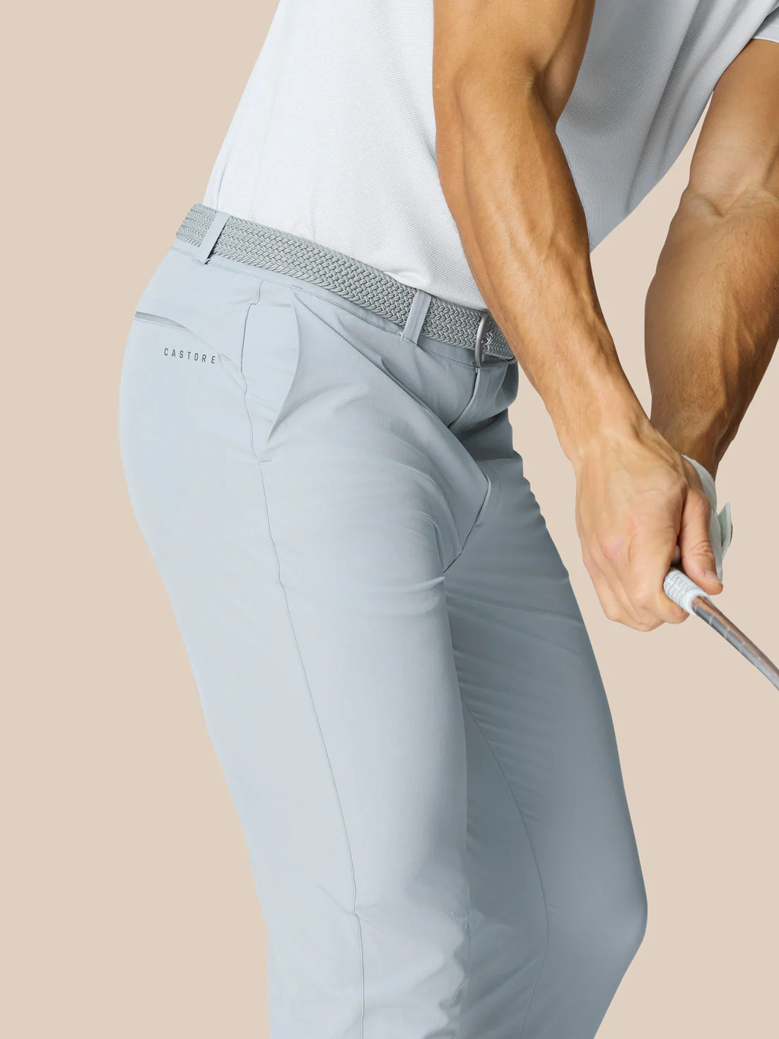 GOLF CLUB TROUSERS - MID GREY - Image 5