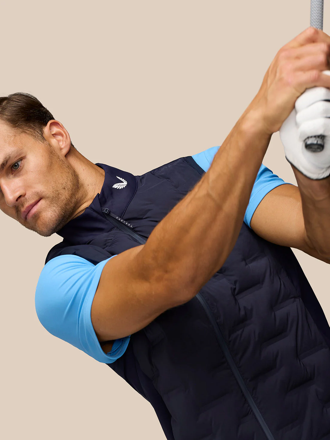 GOLF PINNACLE GILET - MIDNIGHT NAVY - Image 7