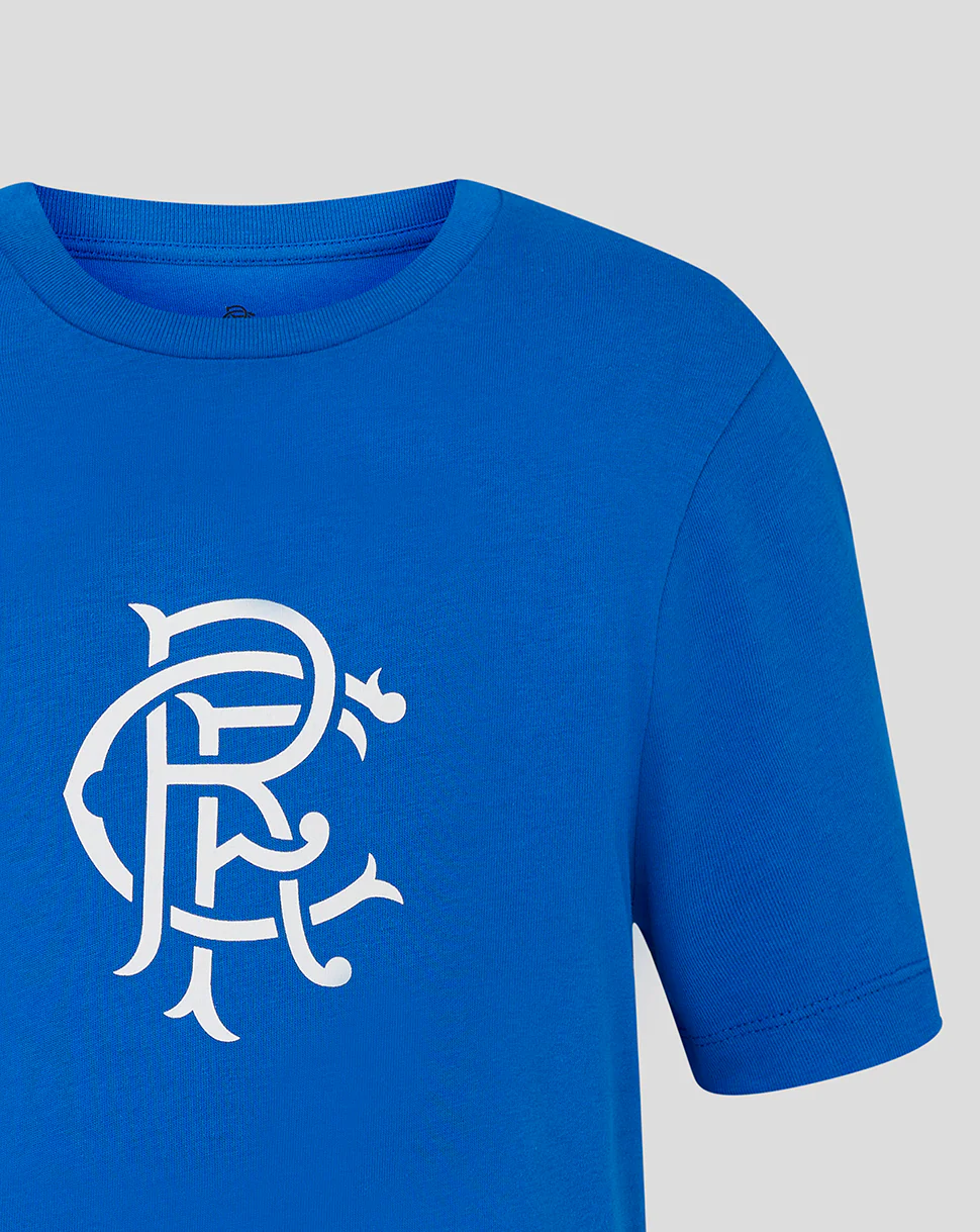 JUNIOR 25/26 CORE LOGO TEE - LAPIS BLUE - Image 3