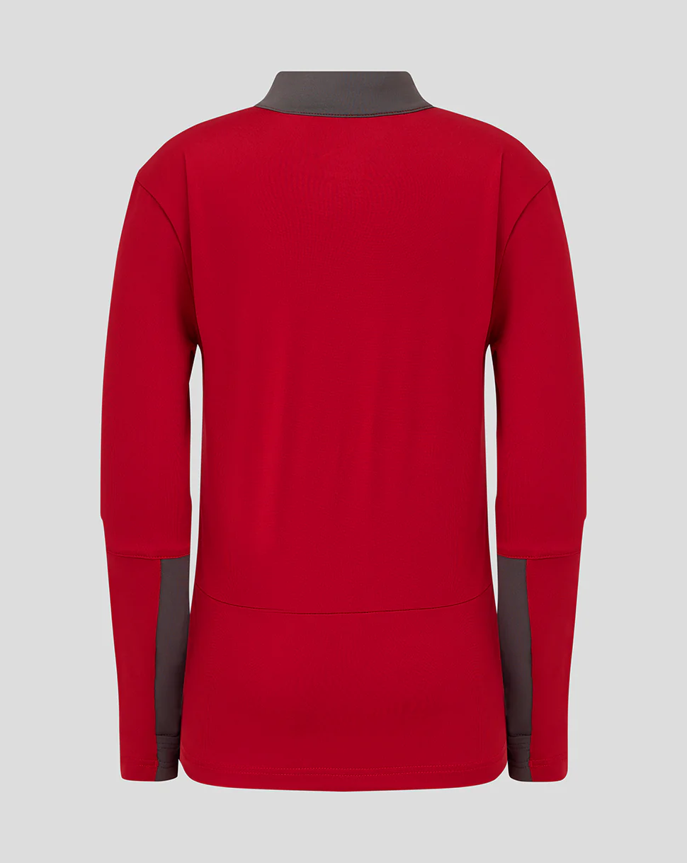 JUNIOR 25/26 PLAYERS TRAINING QUARTER ZIP TOP - RHYTHMIC RED - Image 3