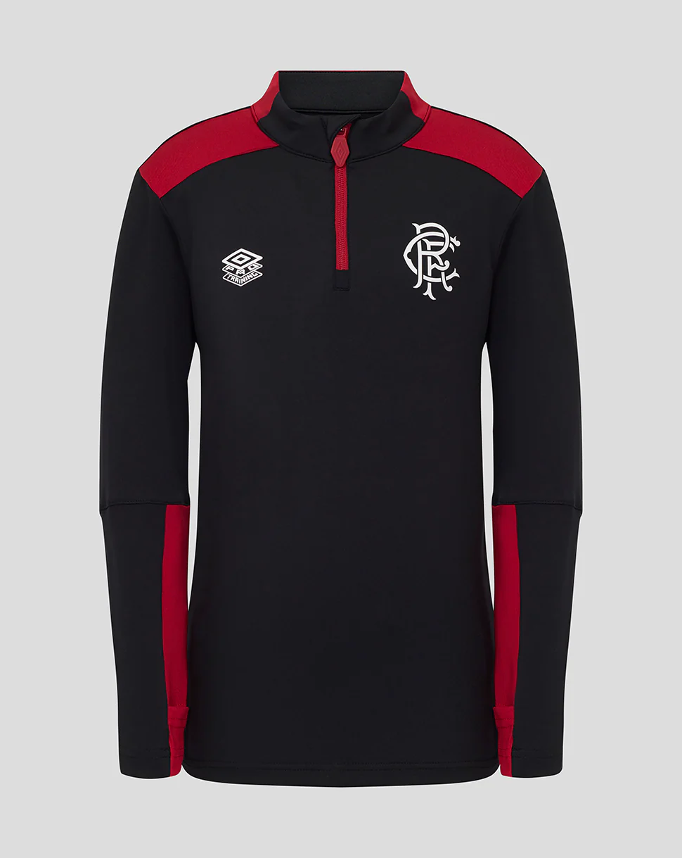 JUNIOR 25/26 COACHES TRAINING PRO QUARTER ZIP TOP - CAVIAR