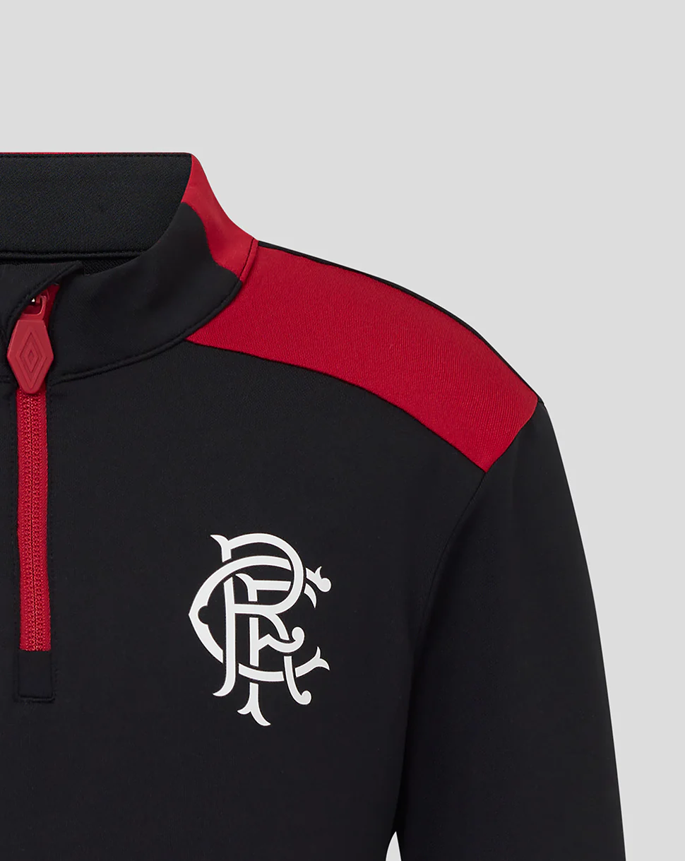 JUNIOR 25/26 COACHES TRAINING PRO QUARTER ZIP TOP - CAVIAR - Image 2