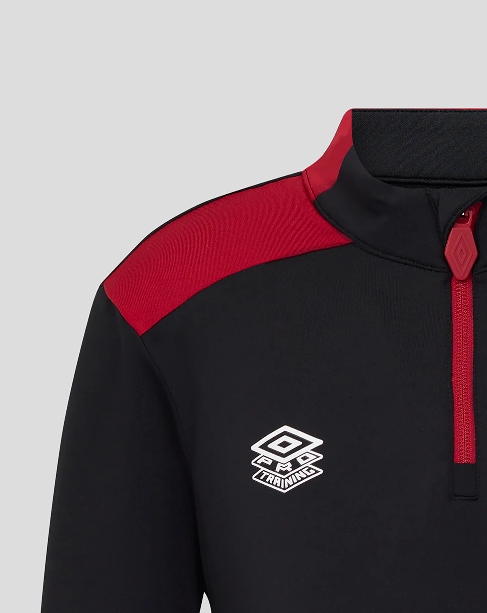 JUNIOR 25/26 COACHES TRAINING PRO QUARTER ZIP TOP - CAVIAR - Image 4