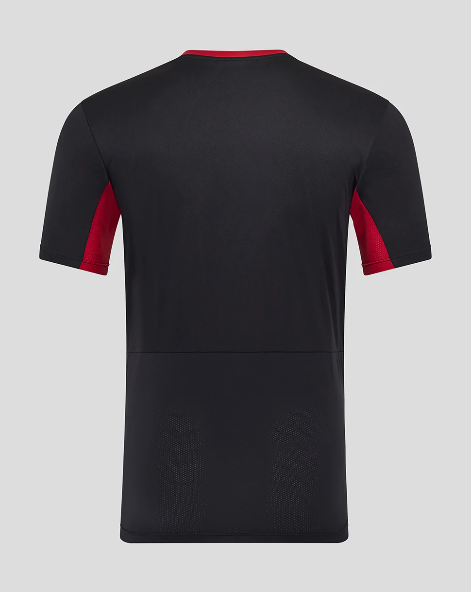 JUNIOR 25/26 RANGERS PRO TRAINING SHORT SLEEVE T-SHIRT - CAVIAR / RED - Image 3