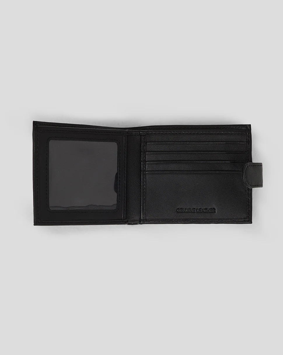 LEATHER DEBOSSED BI-FOLD WALLET - Image 2