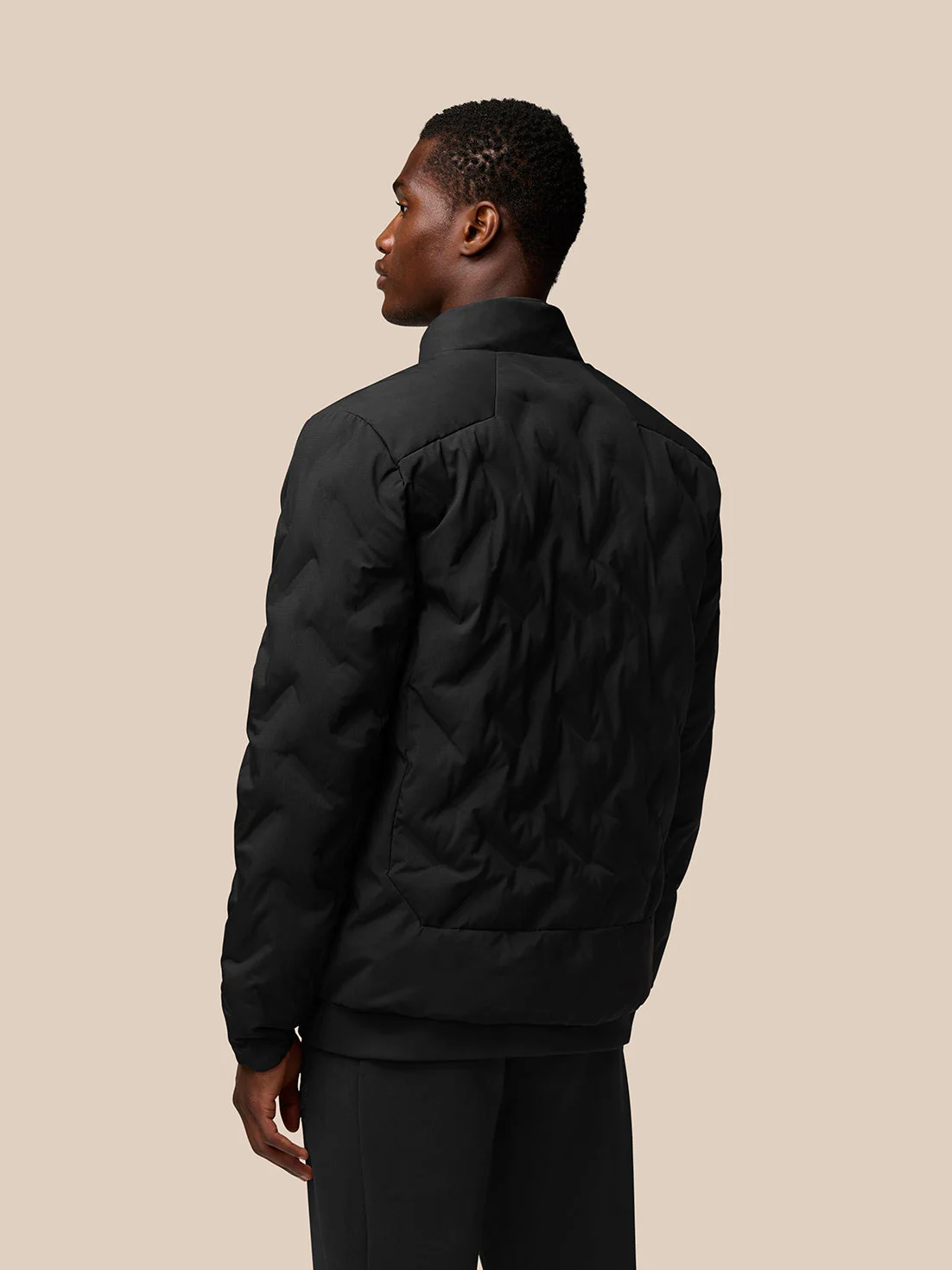 PADDED JACKET - BLACK - Image 10