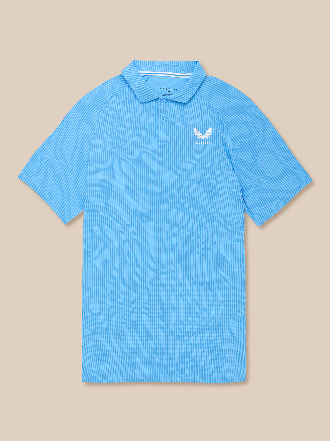GOLF CLUB GLOW PRINTED POLO - COOL BLUE/WHITE - Image 8