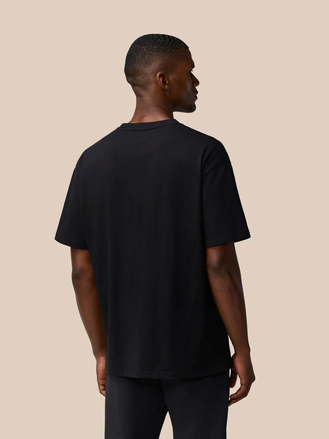 FLEX COTTON T-SHIRT- BLACK/GUNMETAL - Image 3
