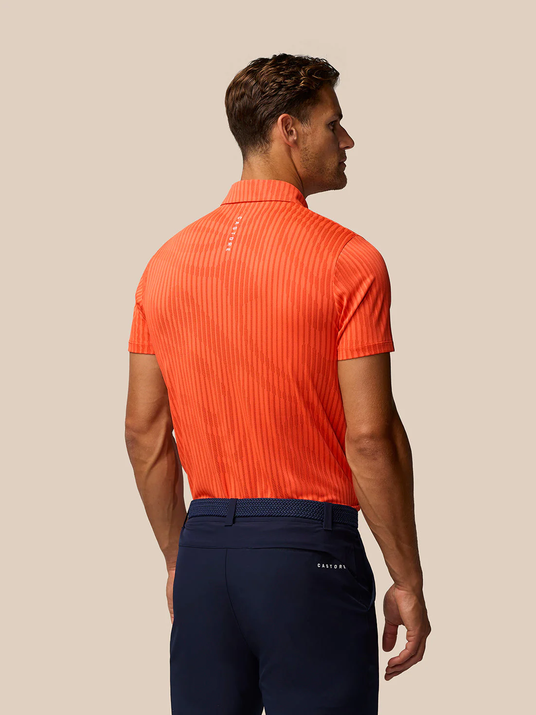 GOLF PINNACLE GLOW POLO - BRIGHT ORANGE - Image 2