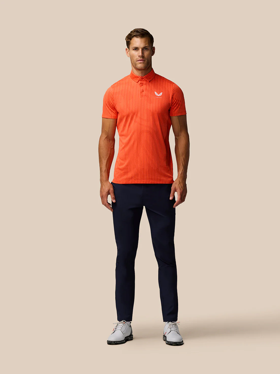 GOLF PINNACLE GLOW POLO - BRIGHT ORANGE - Image 5