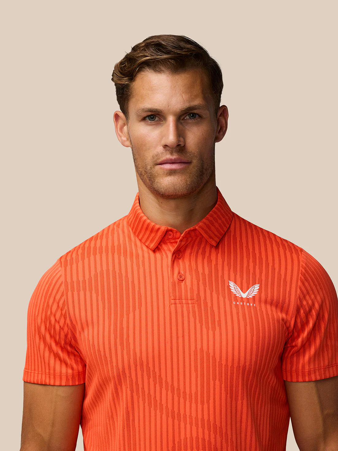 GOLF PINNACLE GLOW POLO - BRIGHT ORANGE - Image 6