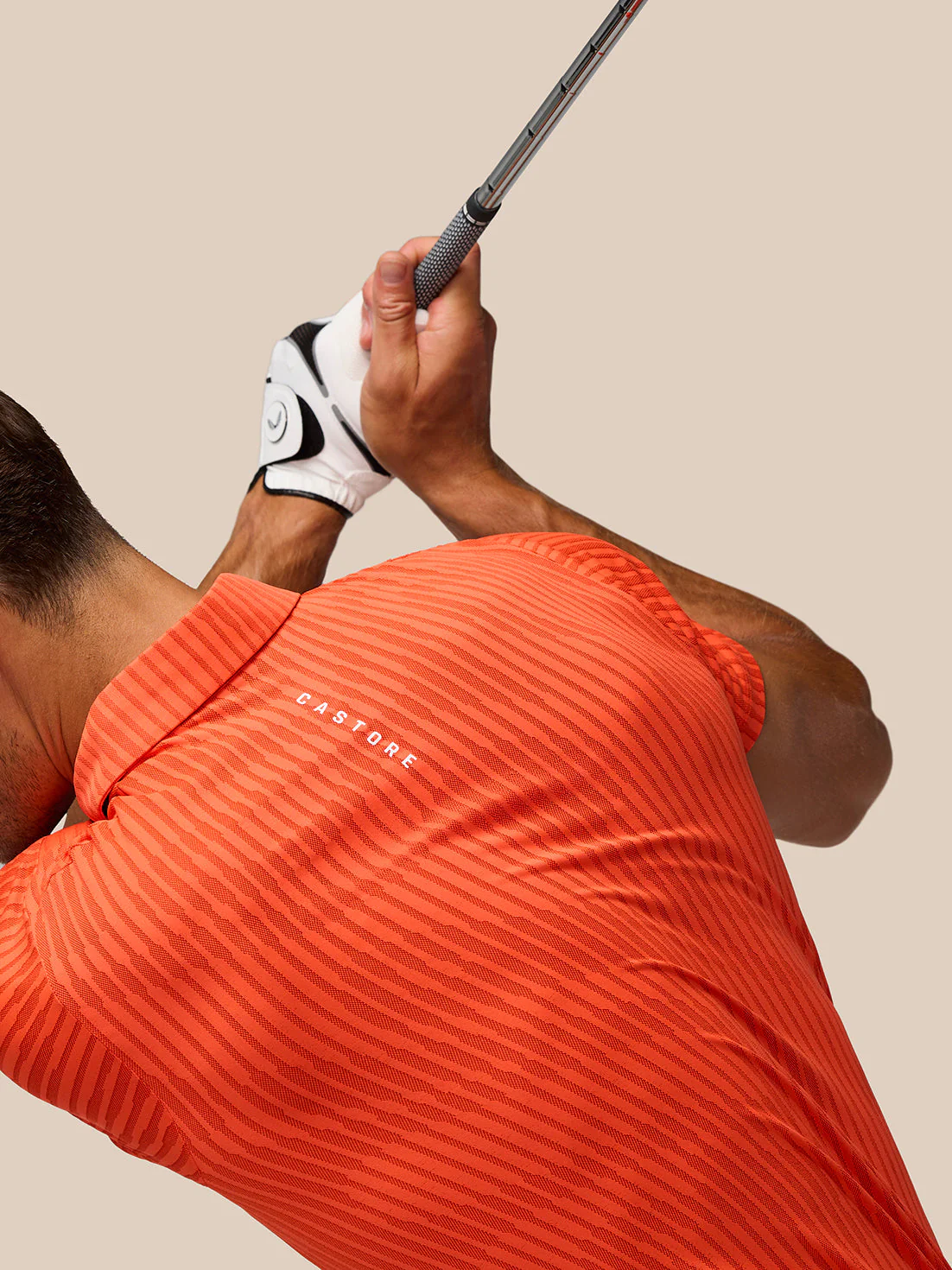 GOLF PINNACLE GLOW POLO - BRIGHT ORANGE - Image 8