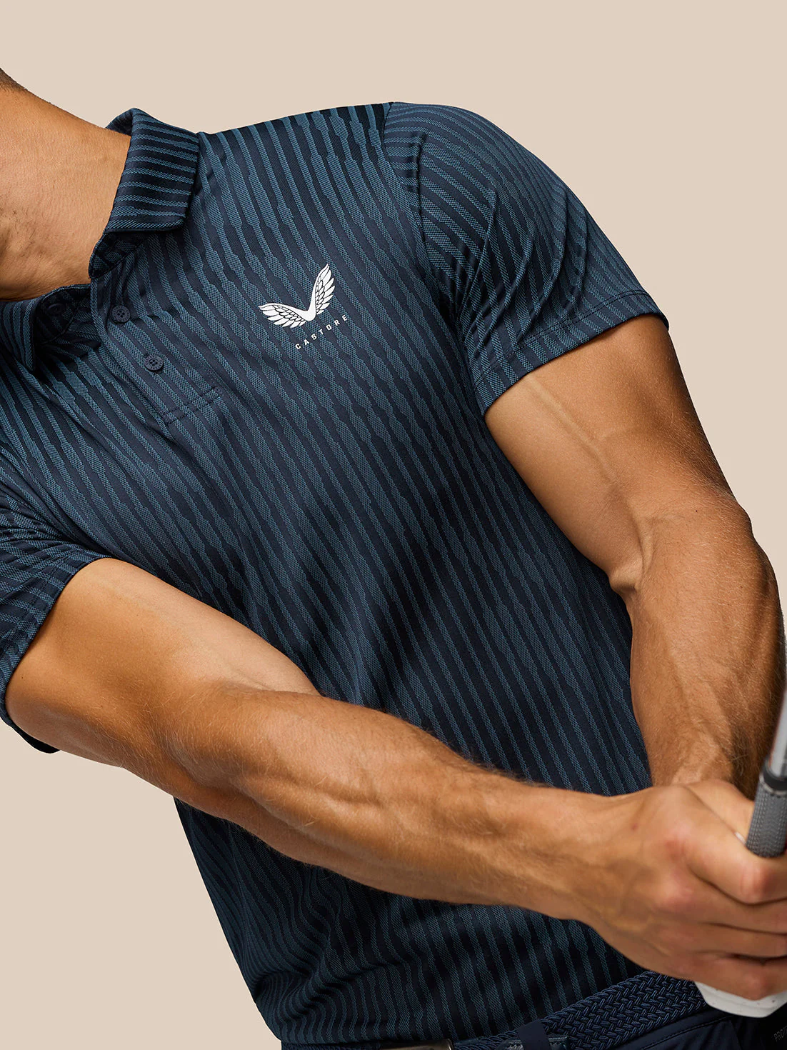 GOLF PINNACLE GLOW POLO - MIDNIGHT NAVY - Image 4
