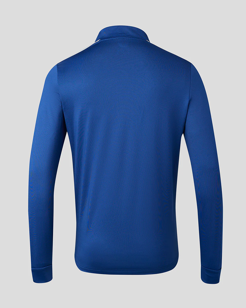 Mens 23/24 Matchday Training 1/4 Zip Midlayer - Blue/Grey - Image 4