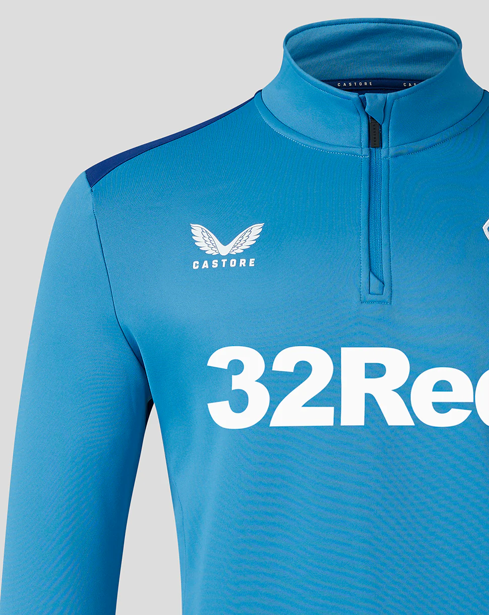 Mens 23/24 Training Fleece 1/4 Zip Midlayer - Blue/Navy - Image 4