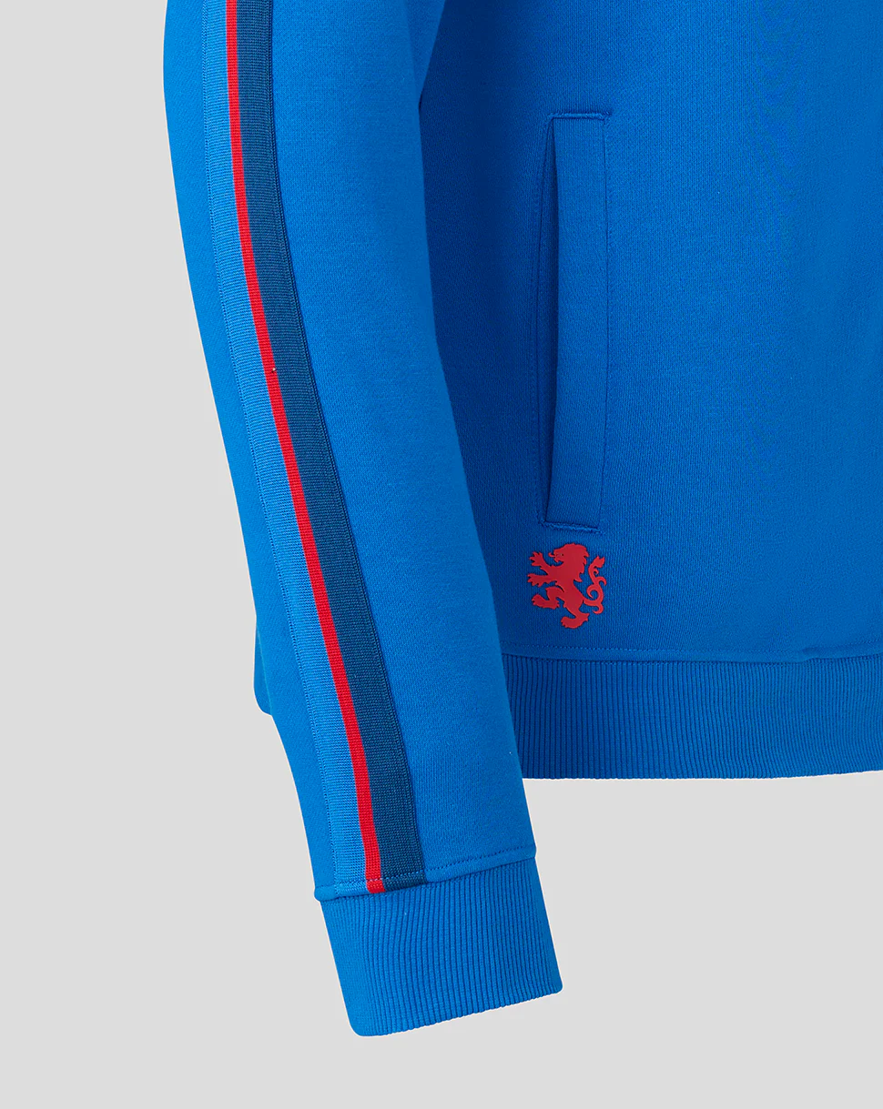MENS CLASSIC FULL ZIP HOODY - BLUE - Image 3