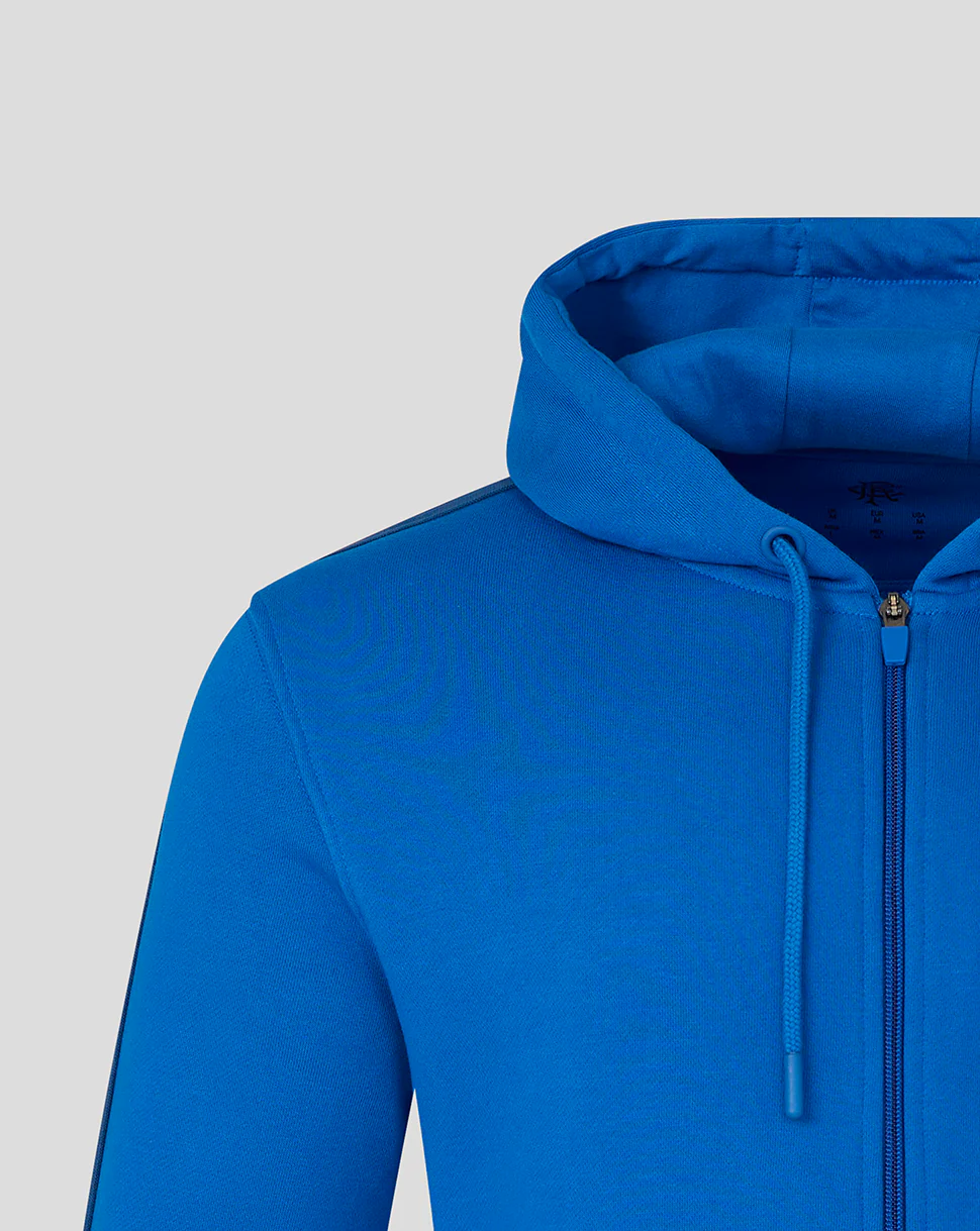 MENS CLASSIC FULL ZIP HOODY - BLUE - Image 4