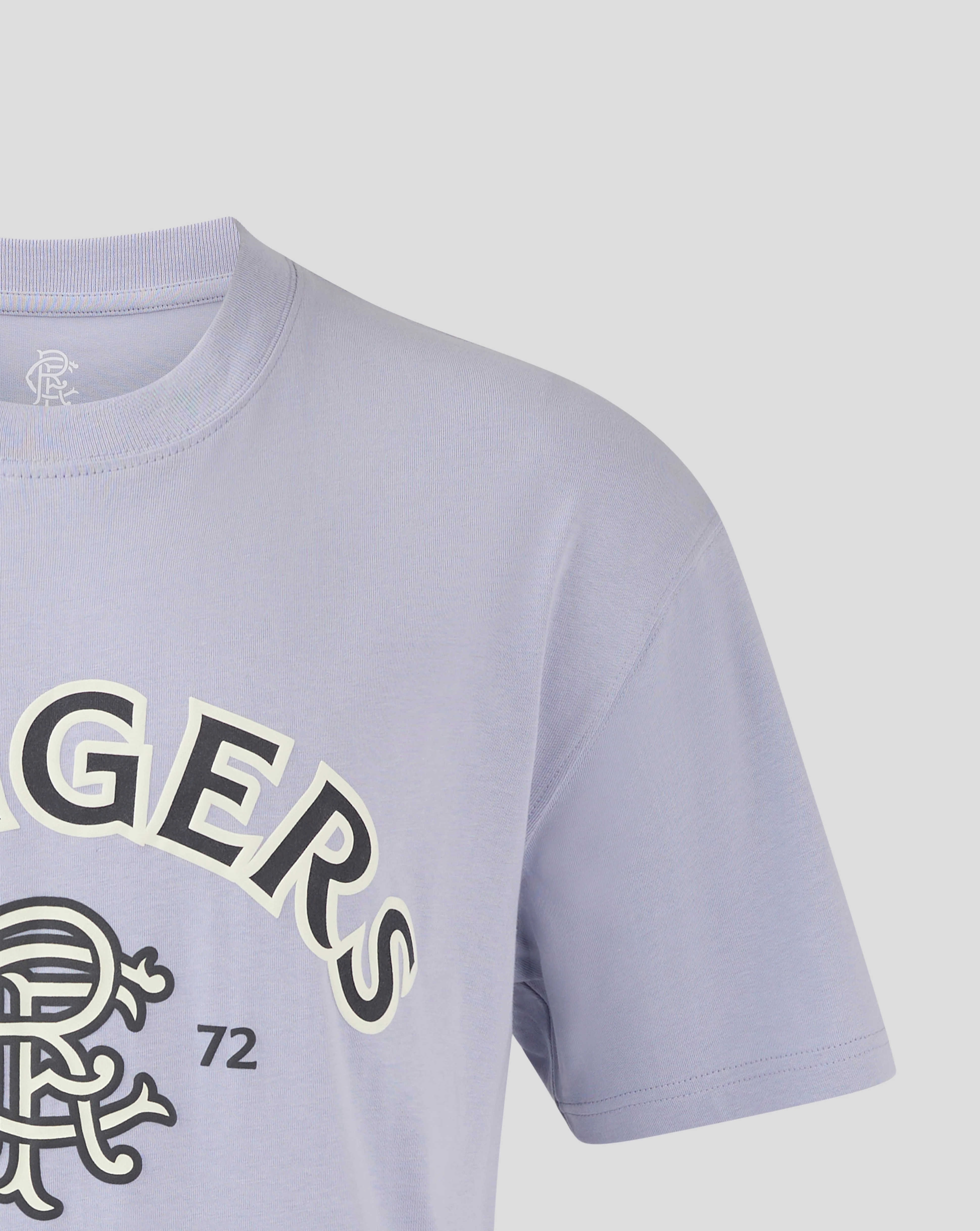 MENS CONTEMPORARY RANGERS TOP - BLUE - Image 3