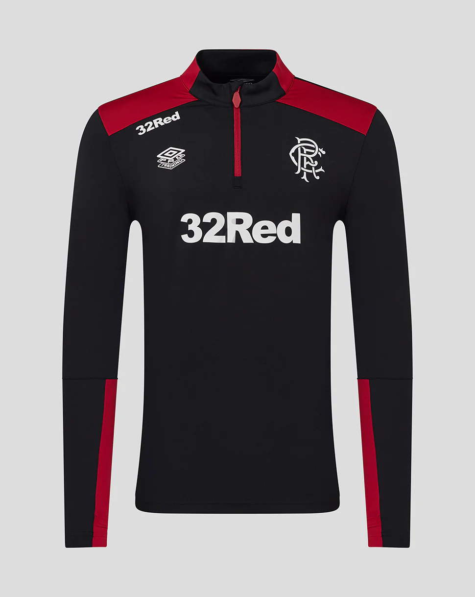 MENS 25/26 COACHES TRAINING QUARTER ZIP TOP - CAVIAR