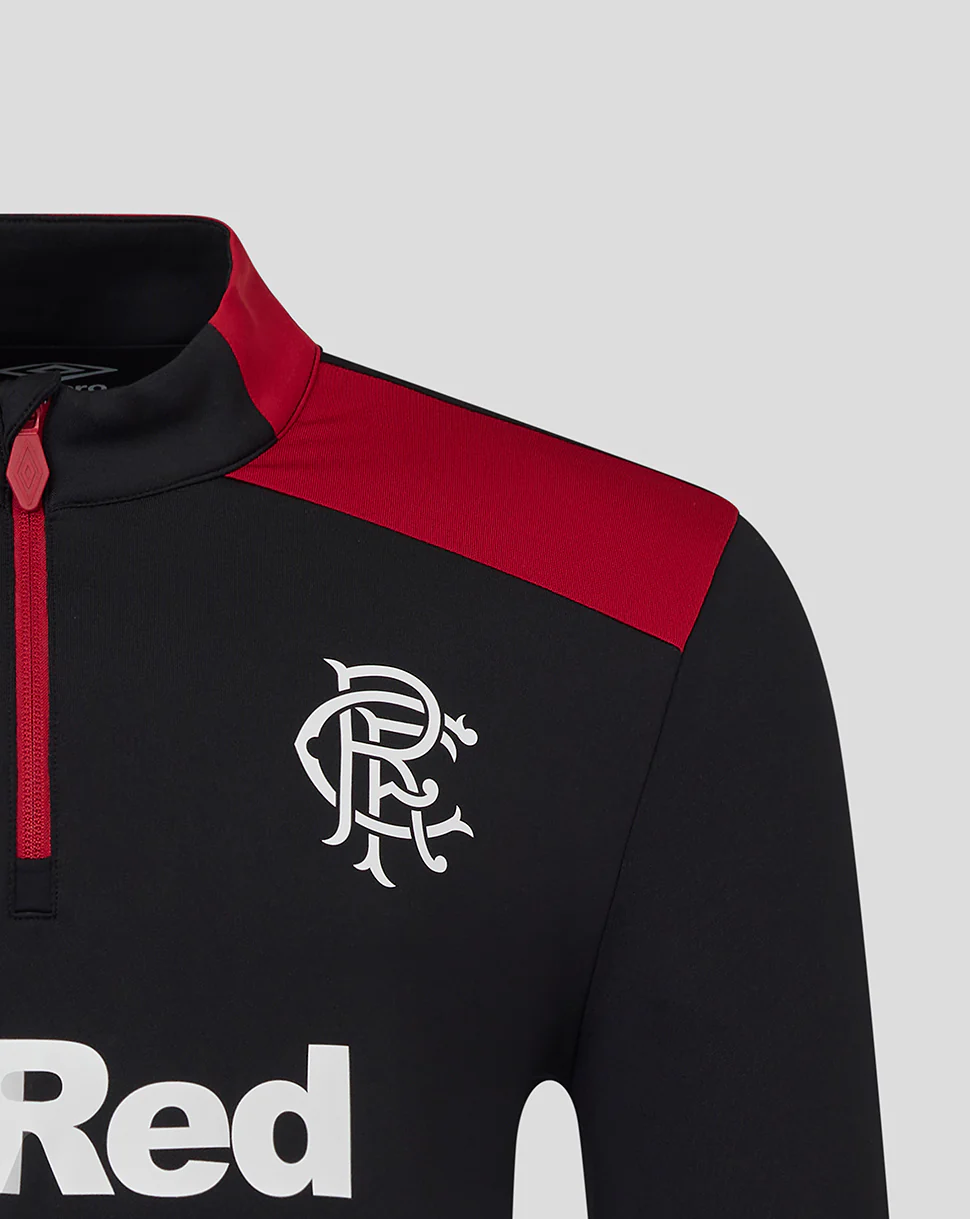 MENS 25/26 COACHES TRAINING QUARTER ZIP TOP - CAVIAR - Image 2