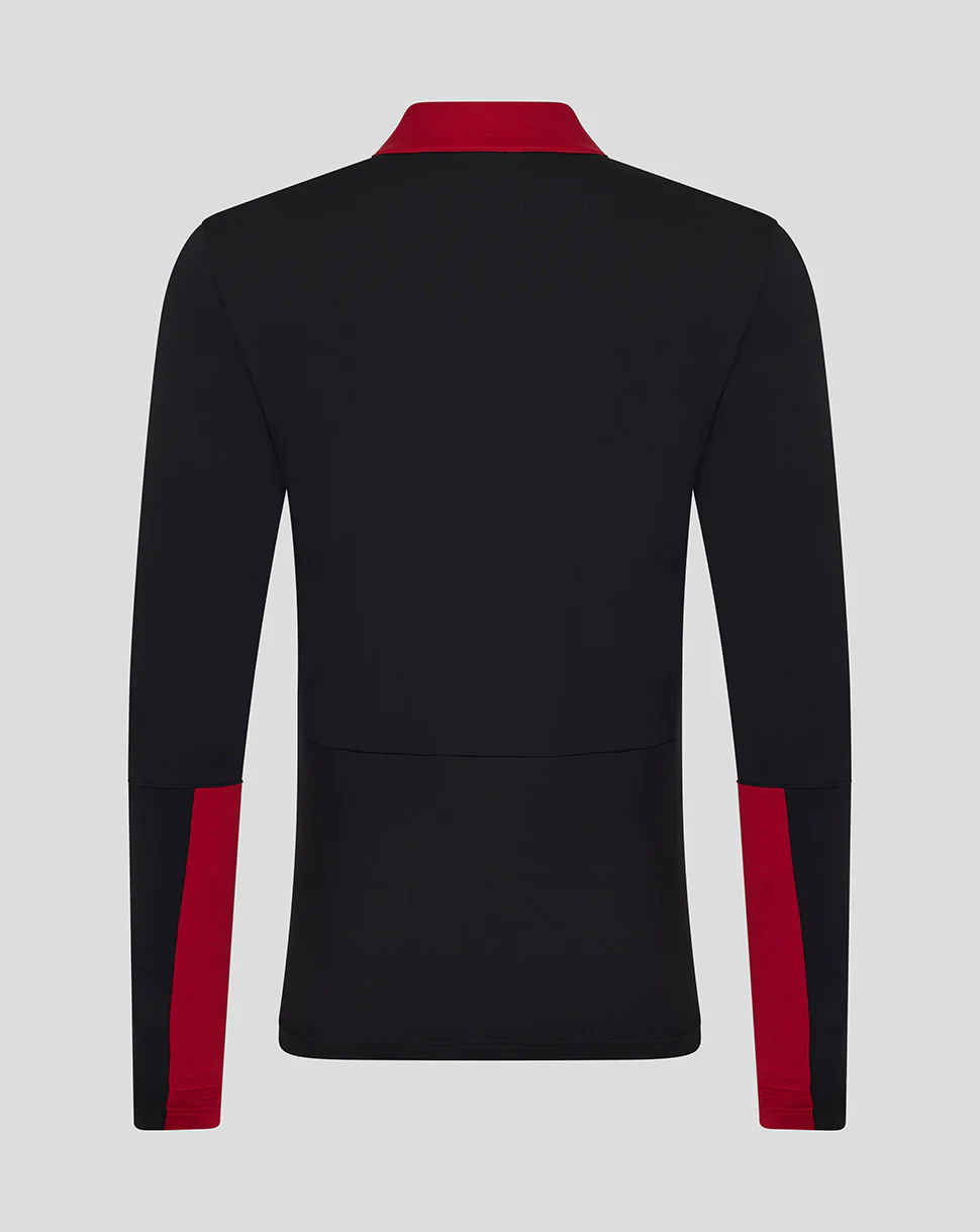MENS 25/26 COACHES TRAINING QUARTER ZIP TOP - CAVIAR - Image 3