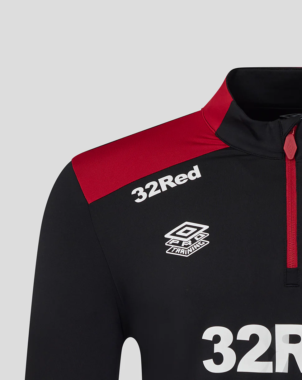 MENS 25/26 COACHES TRAINING QUARTER ZIP TOP - CAVIAR - Image 4