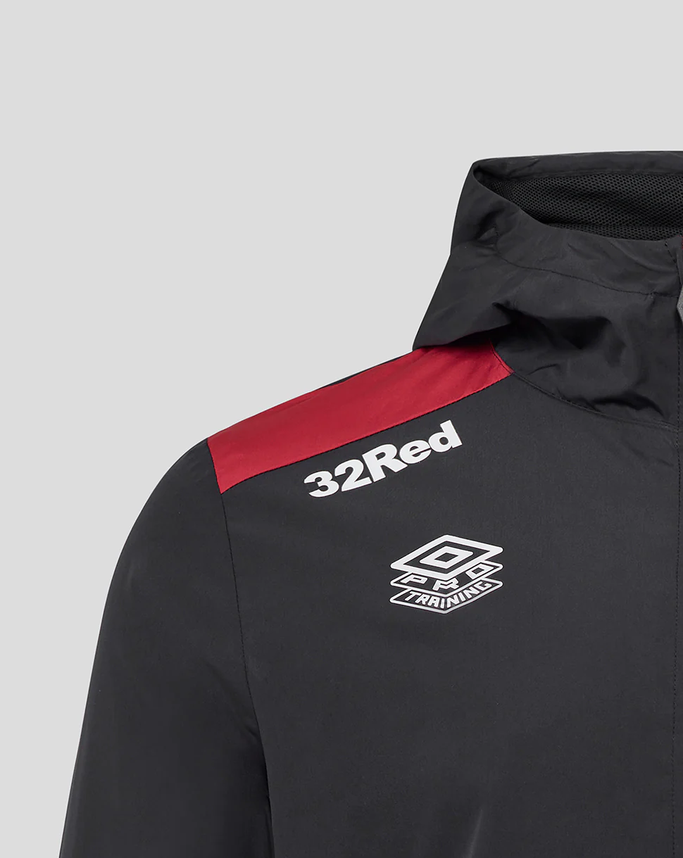 MENS 25/26 COACHES TRAINING PACKABLE HOOD SHOWER JACKET - CAVIAR - Image 4