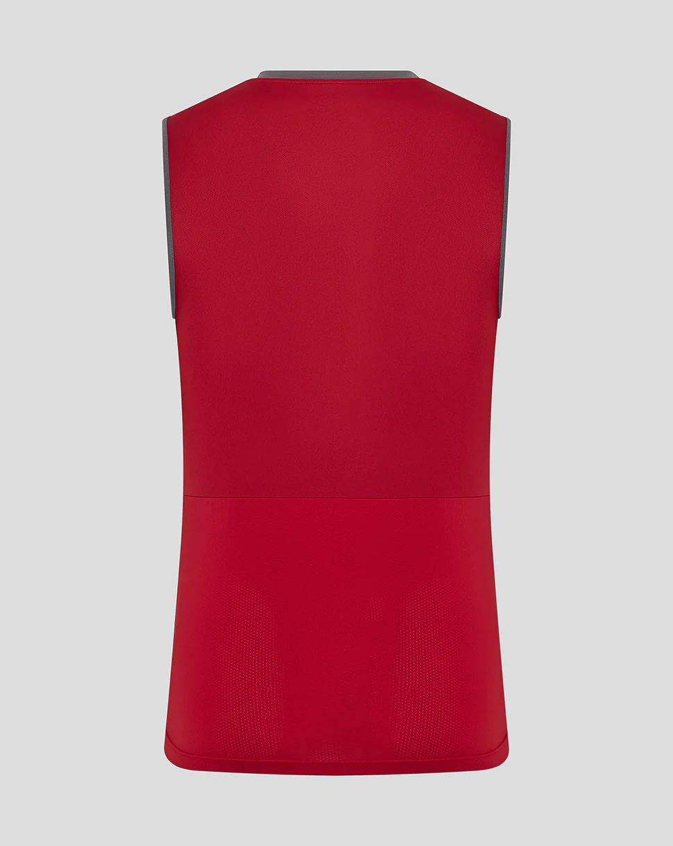 MENS 25/26 PLAYERS TRAINING VEST - RHYTHMIC RED - Image 3