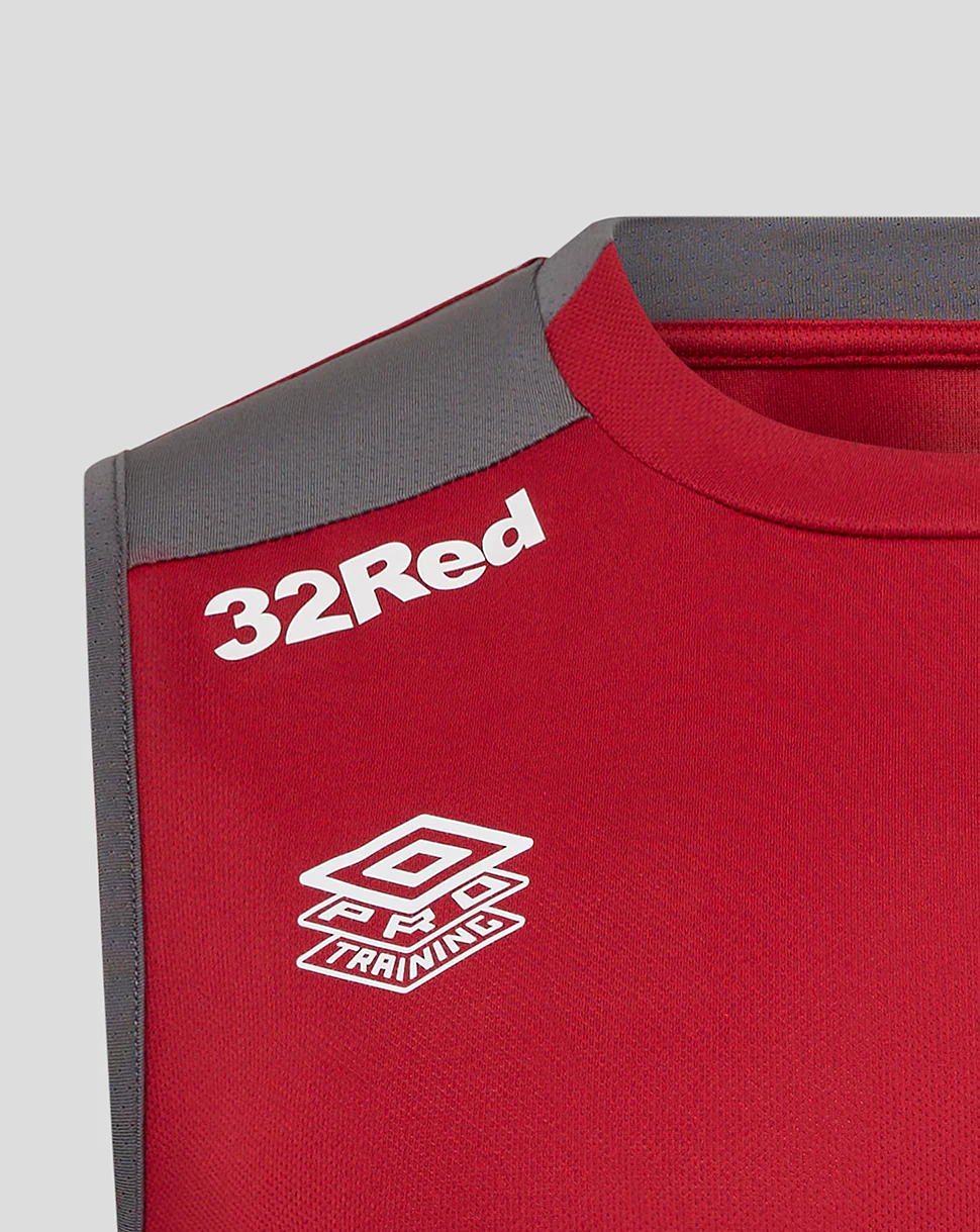 MENS 25/26 PLAYERS TRAINING VEST - RHYTHMIC RED - Image 4