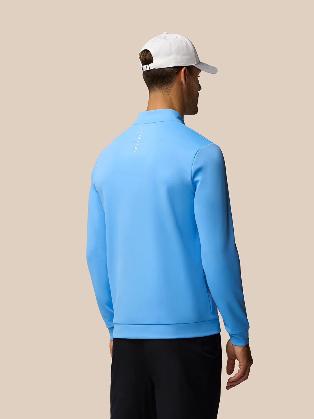 GOLF CLUB CLASSIC 1/4 ZIP TOP - COOL BLUE/WHITE - Image 2