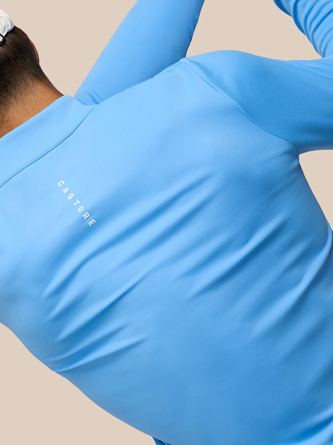 GOLF CLUB CLASSIC 1/4 ZIP TOP - COOL BLUE/WHITE - Image 6