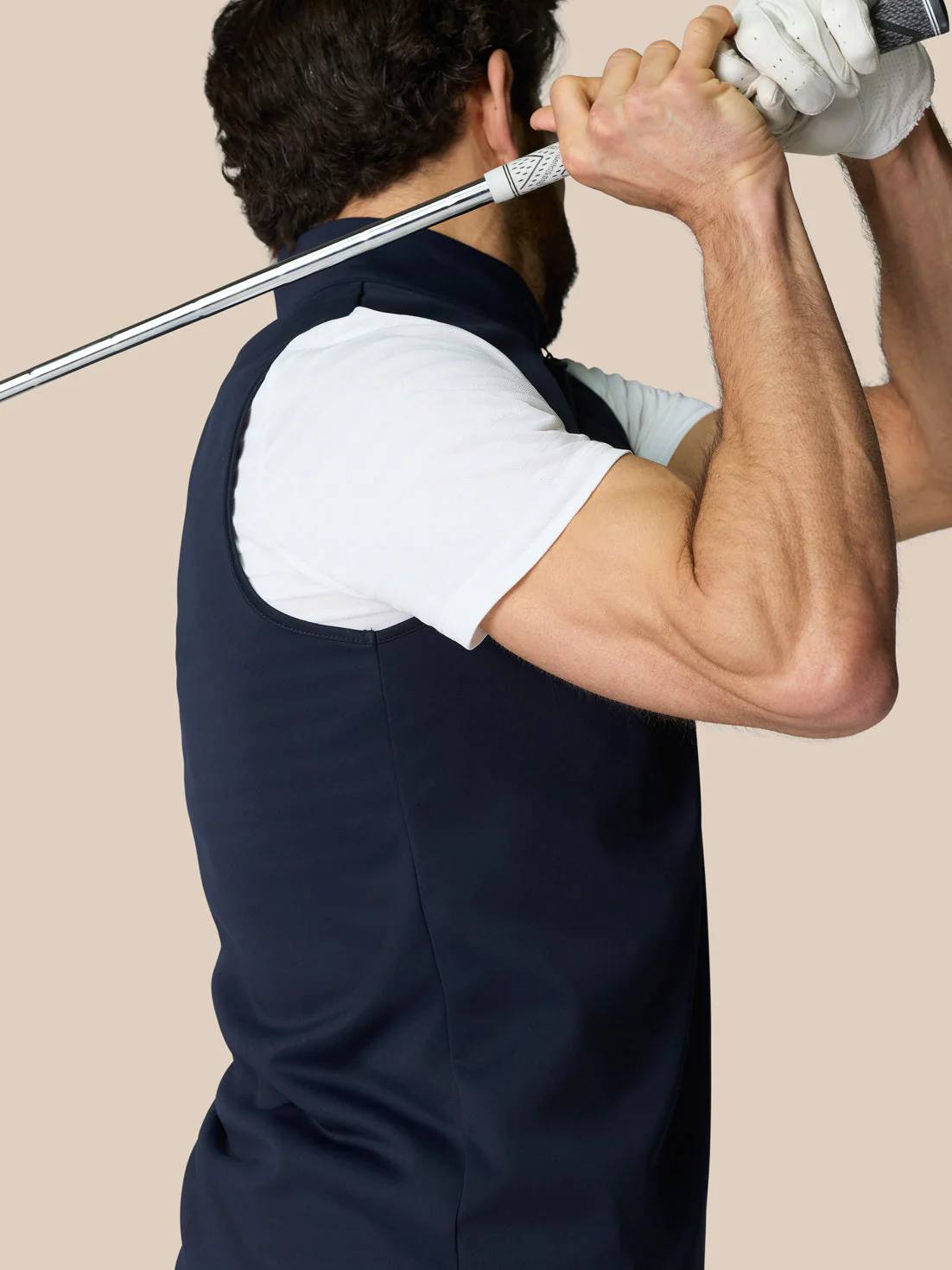 CLUB 1/2 ZIP GILET - NAVY - Image 7