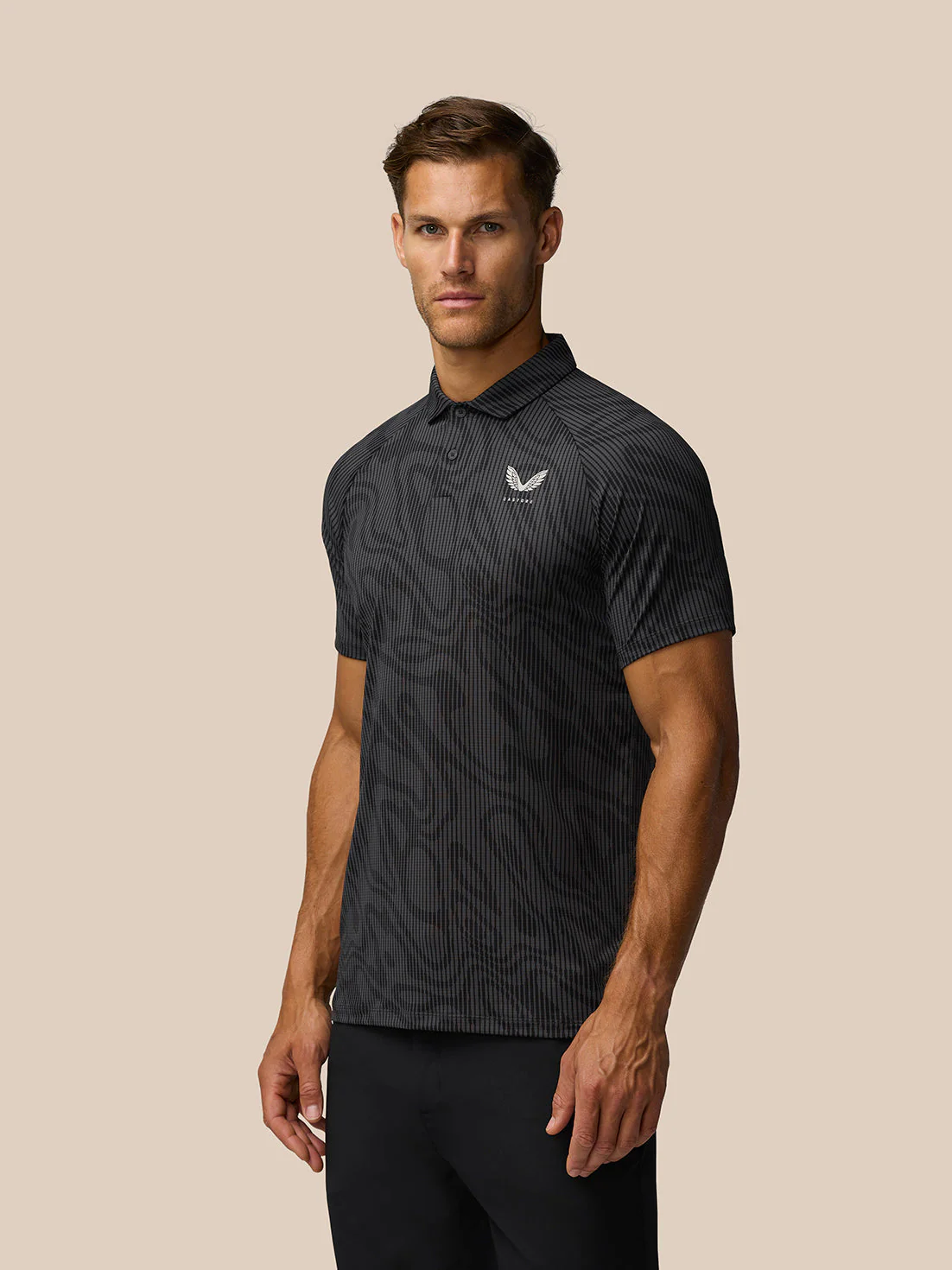 GOLF CLUB GLOW PRINTED POLO - GUNMETAL/MID GREY - Image 3