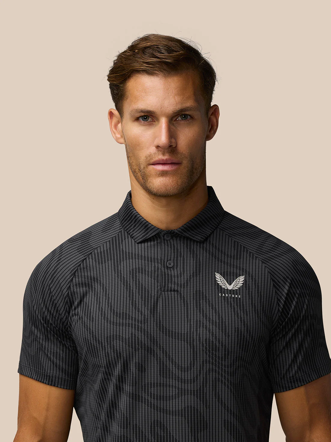 GOLF CLUB GLOW PRINTED POLO - GUNMETAL/MID GREY - Image 4