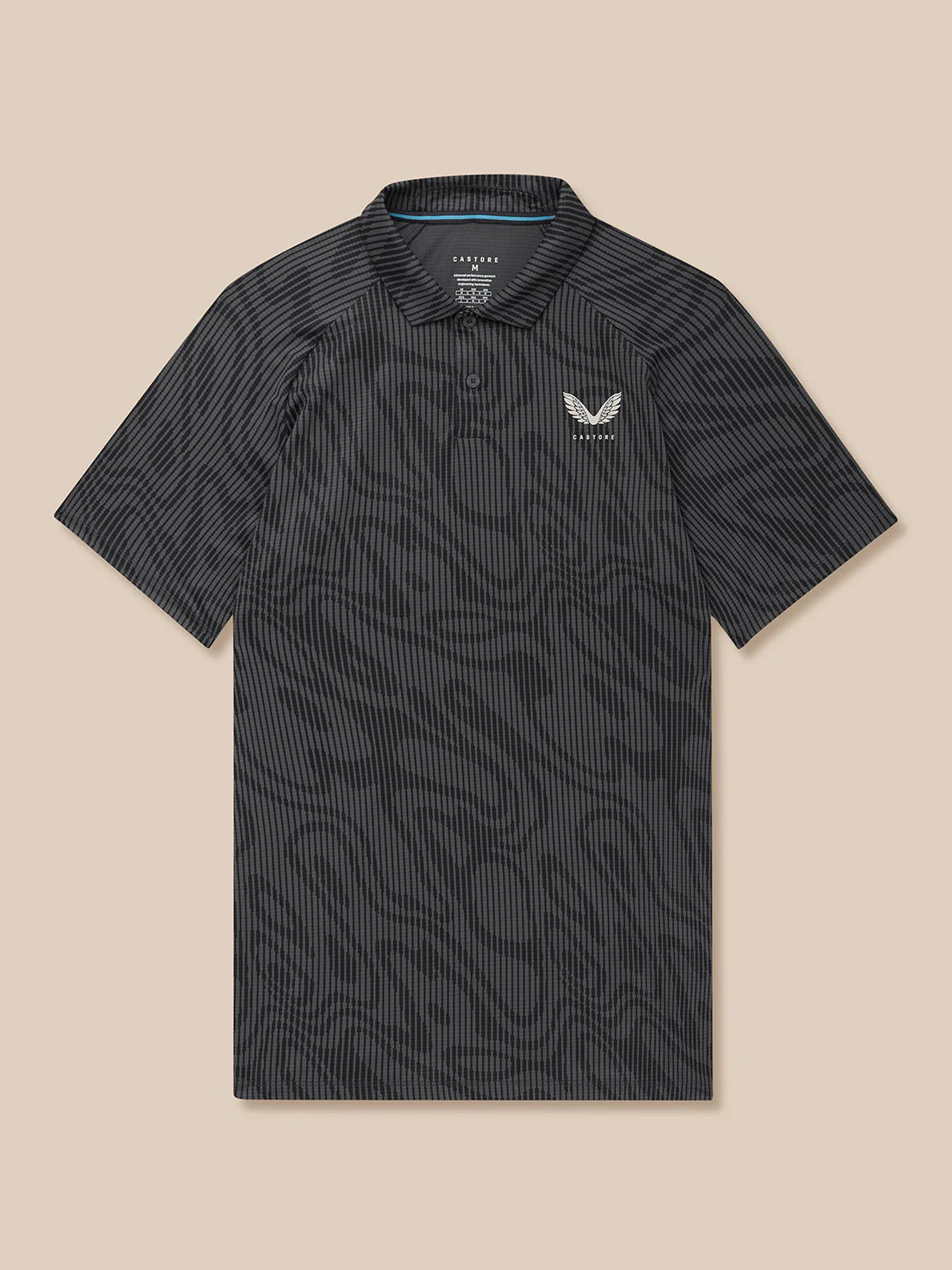 GOLF CLUB GLOW PRINTED POLO - GUNMETAL/MID GREY - Image 9