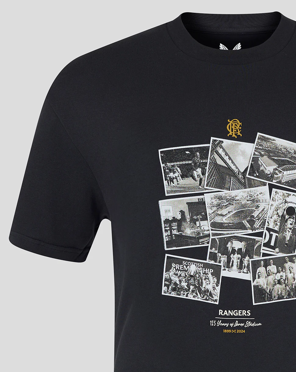 MEN'S IBROX 125 HERITAGE T-SHIRT - BLACK - Image 3
