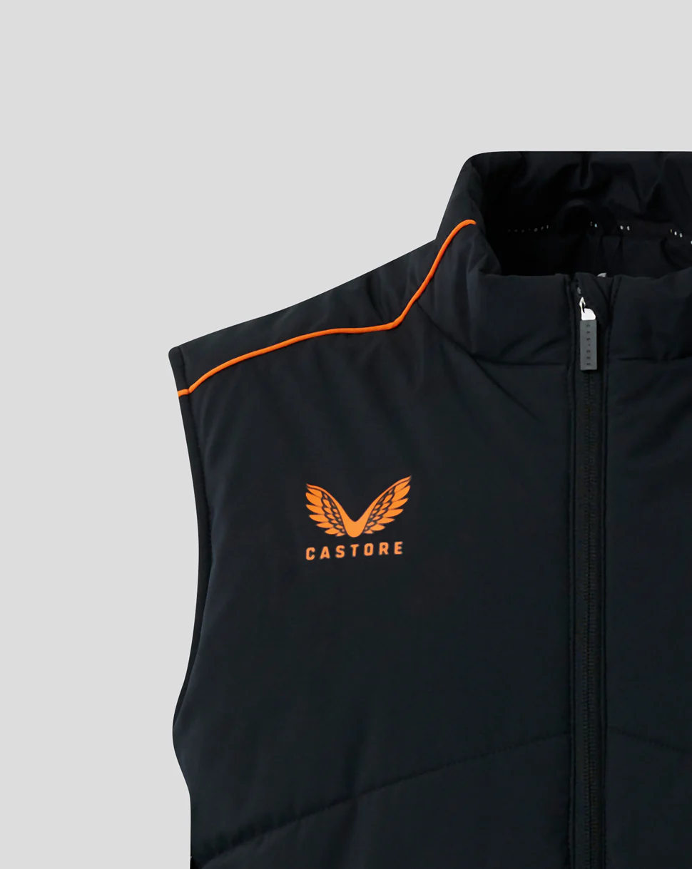 Men's Matchday Gilet - Black/Orange - Image 3