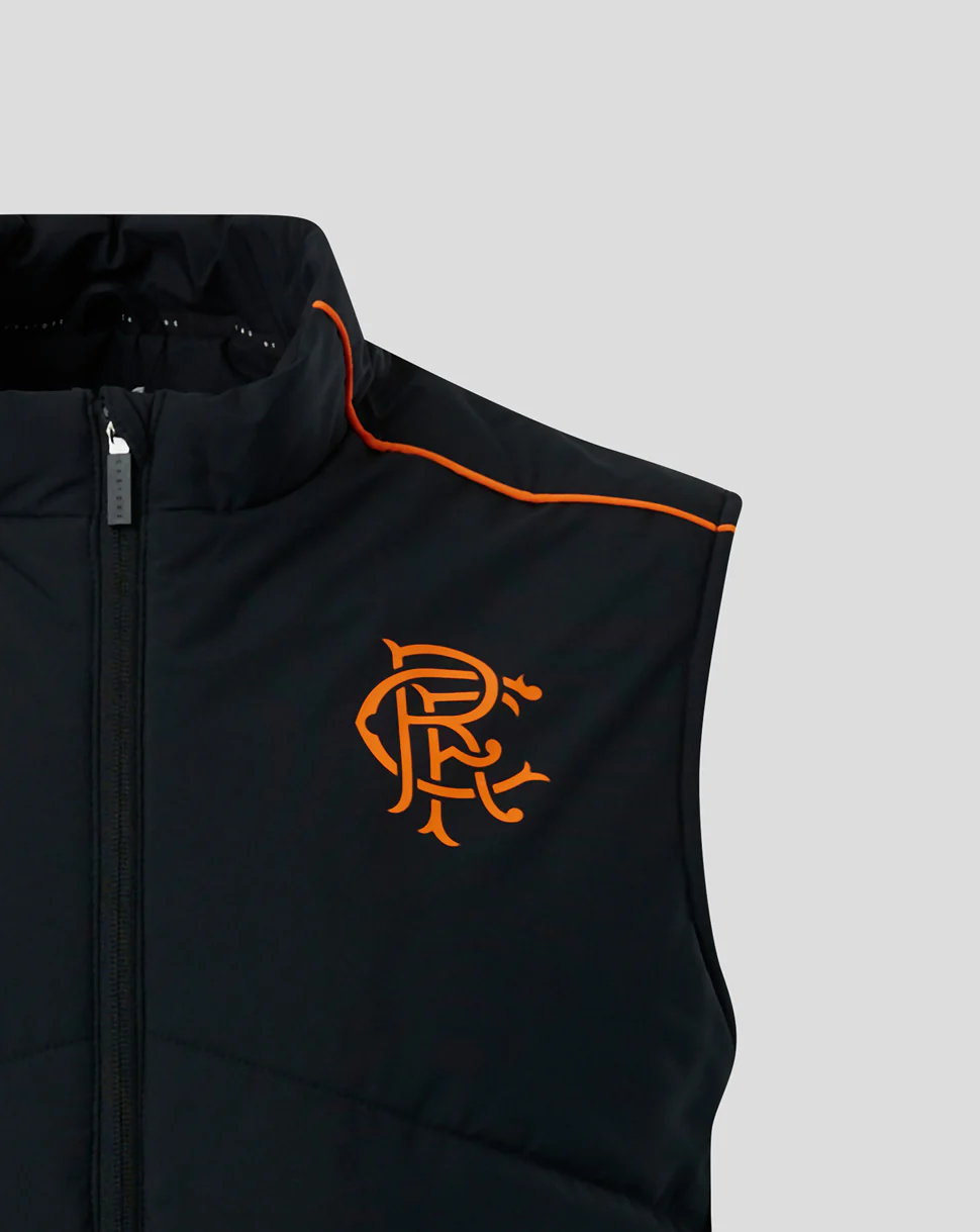 Men's Matchday Gilet - Black/Orange - Image 4