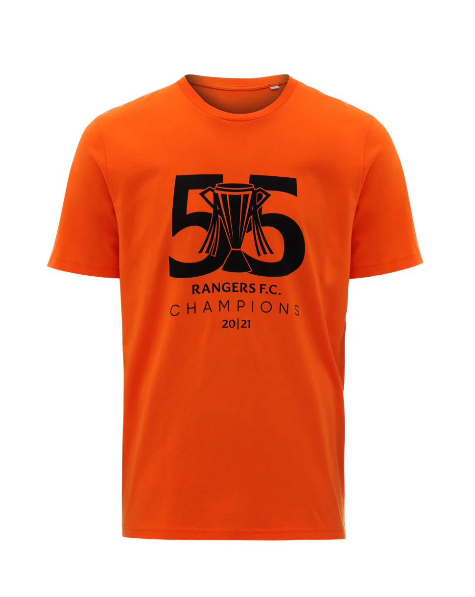 ORANGE CHAMPIONS T-SHIRT - BLACK PRINT