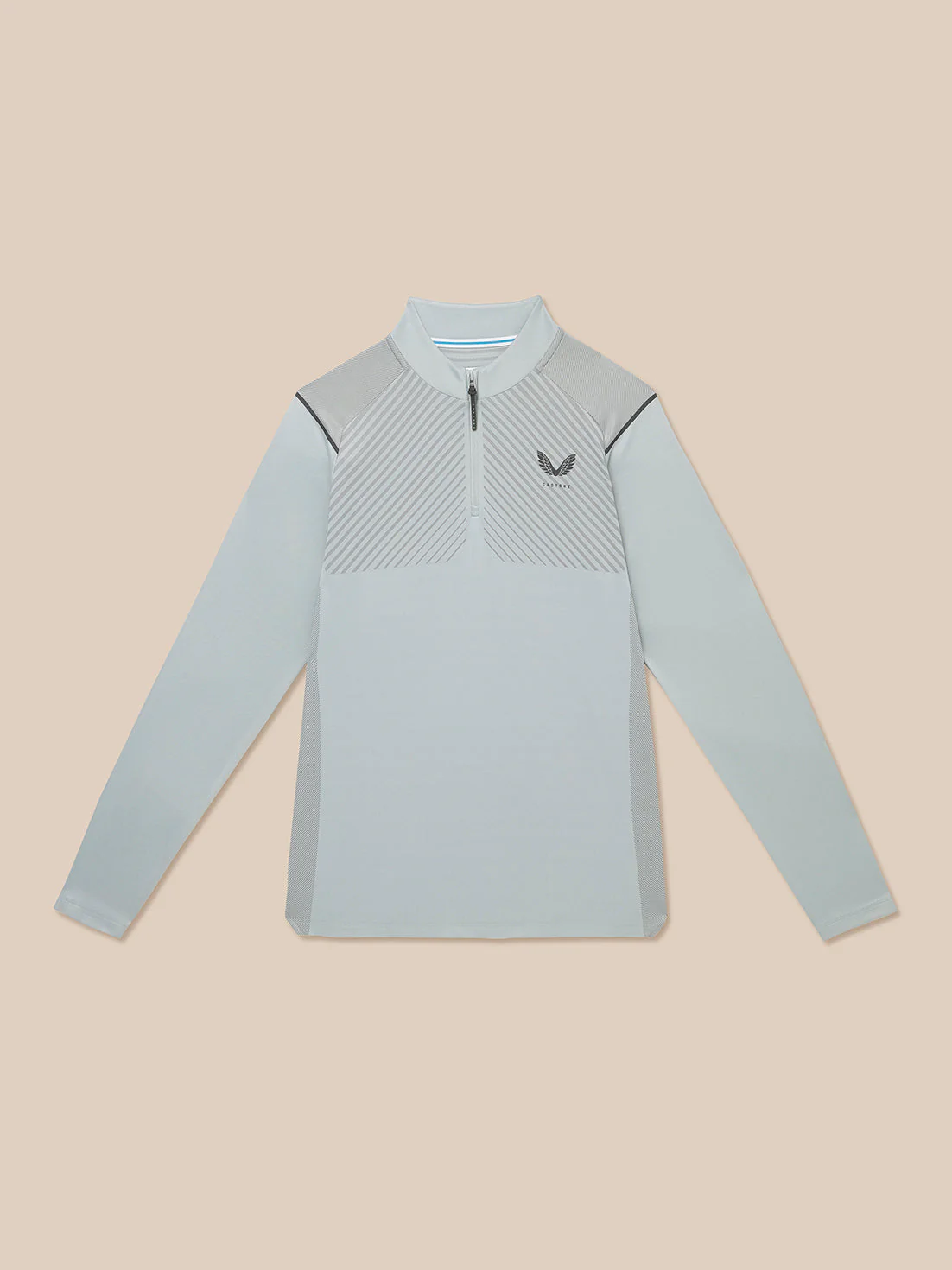 PINNACLE LVS 1/4 ZIP TOP - MID GREY - Image 8